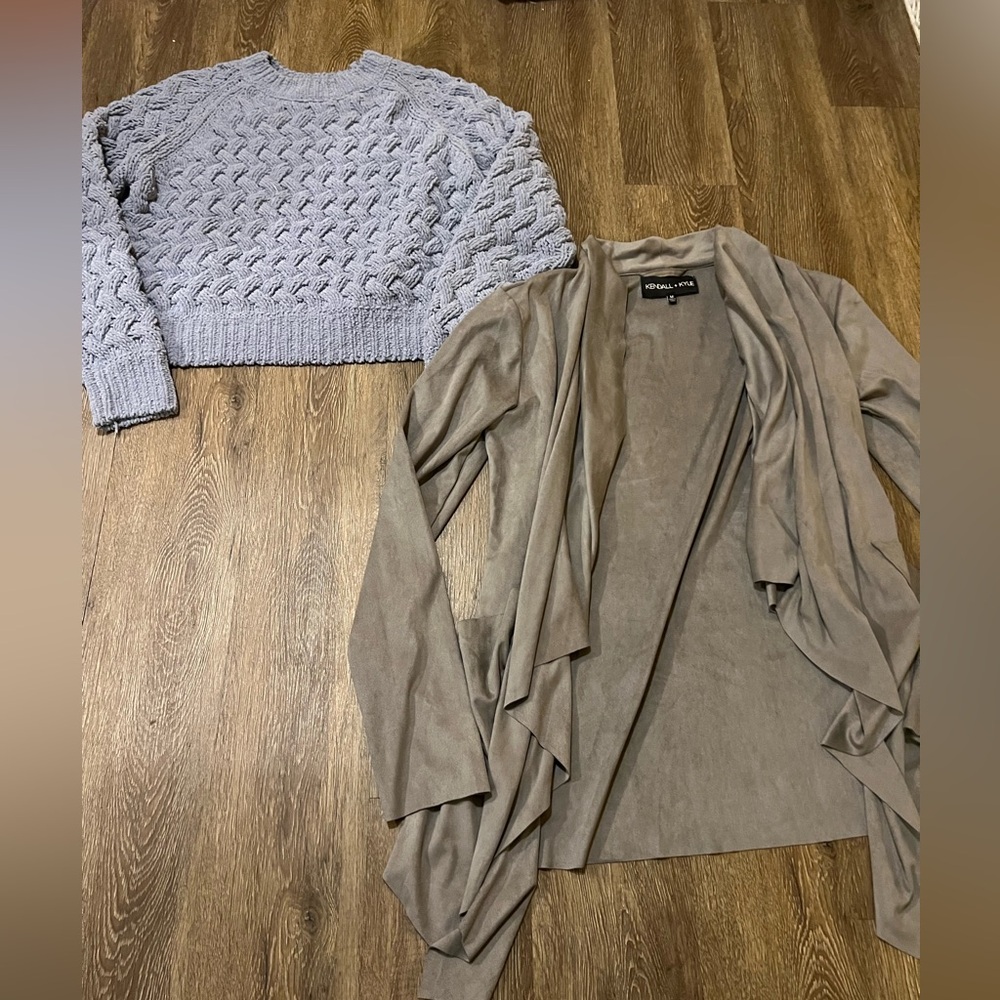Kendall and Kylie sweater and cardigan